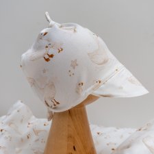 chustka na głowę czapka z daszkiem bambusowa na wiązanie czepeczka chusteczka na głowę
