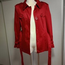 Elegancki trencz krótki damski XXL