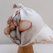 chustka na głowę czapka z daszkiem bambusowa na wiązanie czepeczka chusteczka na głowę