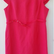 sukienka PLUS SIZE len wiskoza Papaya tailoring