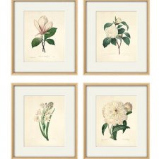 Kwiaty plakat botaniczny zielnik  zestaw 4x A4