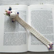zakładka do książki jednorożec krem