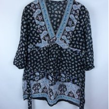 Dunnes Stores bluzka z paskiem tunika wiskoza 18 / 46