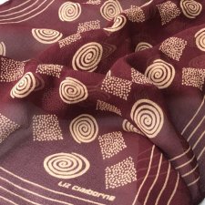 LIZ CLAIBORNE logo APASZKA 50 x 50 Silk jedwab mgiełka