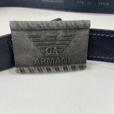 Armani skórzany pas vintage