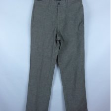 Zara spodnie w paski bawełna len / 38 - XXS