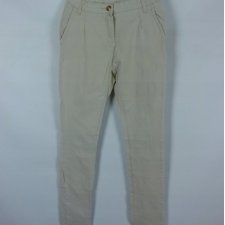 TG spodnie chinosy casual bawełna ecru - UK 12 / 31