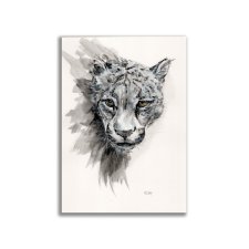 Grafika ręcznie malowana "Gepard" +rama