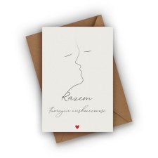 KARTKA ŚLUBNA- RAZEM TWORZYCIE NIESKOŃCZONOŚĆ