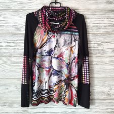 Kolorowy golf wiskoza