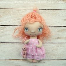 LALA z MISIEM, dekoracja tekstylna, OOAK