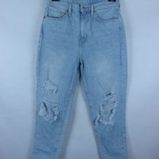 H&M Mom Jeans spodnie z dziurami wyższy stan / 38