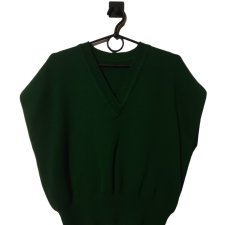 Zielona kamizelka vintage oversize