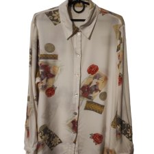 Koszula vintage we wzory oversize