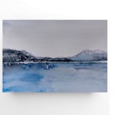 Pejzaż- obraz akwarela