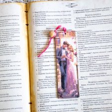 Drewniana zakładka do książki - Zakochani