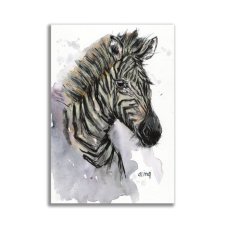 Obraz ręcznie malowany "Zebra" +rama