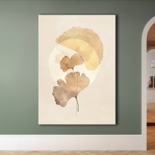 Miłorząb japoński - Obraz na płótnie 50x70cm - Druk Blejtrama - Chiński Orient, Zen - możliwe inne rozmiary