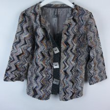 Per Una Marks Spencer rozpinany sweter melanż wzory 14 / 40