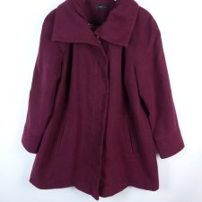 M&Co flauszowy płaszcz jesionka burgund 16 / 44