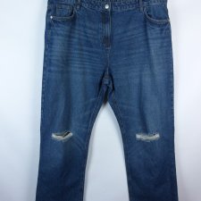 Studio Denim proste spodnie jeans dziury 20 / 48