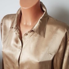 Jedwabna koszula L BEIGE