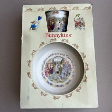 Unikacik! ❤ Royal Doulton - Bunnykins ❤ komplet dla malucha, bądź wielbiciela