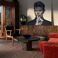 Obraz na płótnie - David Bowie portret, portret muzyka