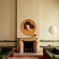 Okrągły obraz na płótnie - Dante Gabriel  Rossetti  La Donna Della Finestra, reprodukcja