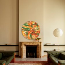 Okrągły obraz na płótnie - Abstrakcja - Beauford Delaney, reprodukcja