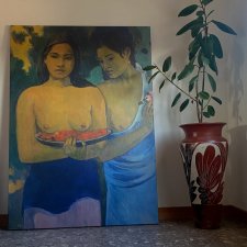 Obraz na płótnie - Paul Gauguin Two Tahitian women, dwie Tahitańskie kobiety