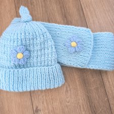 Czapka+szalik dla maluszka:)