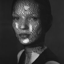 Obraz na płótnie - Portret Kate Moss, modelka, portret modelki, ikona mody, fashion,
