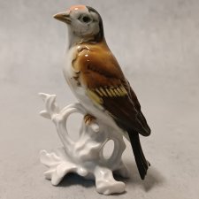 KARL ENS Porcelanowy Ptak Szczygieł VOLKSTEDT Niemcy