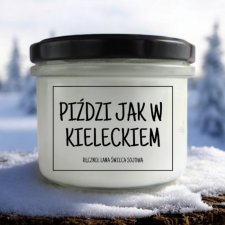 Świeca sojowa PIŹDZI JAK W KIELECKIEM 235 ml Mikuno