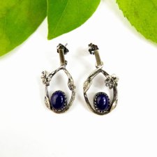 Lazurowa natura - Kolczyki srebrne z lapis lazuli
