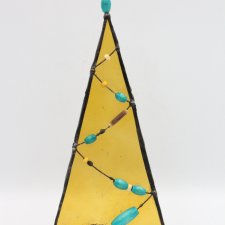 Choinka witrażowa, lampion - etno