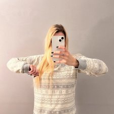 Bluza szara świąteczna terranova L 40 wzór norweski