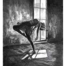 Dance 1 - Seria Taniec (A4) - rysunek ręcznie rysowany ołówkiem, papier