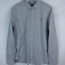 Allsaints szara koszula bawełna / M