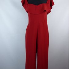 H&M elegancki czerwony kombinezon / 40