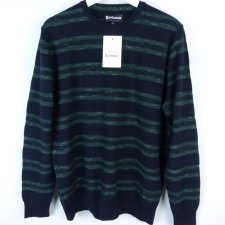 Barbour cienki wełniany sweter z metką wełna bawełna / L