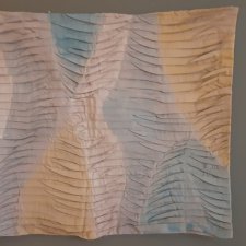 Tkanina artystyczna, gobelin ścienny, minimalistyczna abstrakcja