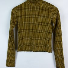 Bershka bluzka z golfem krata / XS