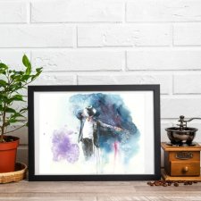 Plakat akwarela Michael Jackson