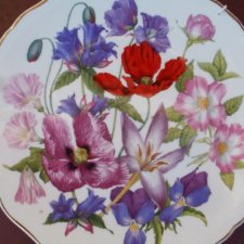 Duży 27 cm royal albert zjawiskowy  kolekcjonerski talerz porcelanowy  bradex