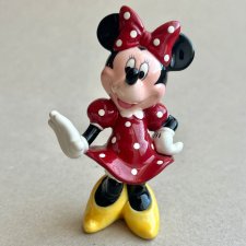 Unikat! ❤ Vintage ❤ Walt Disney Minnie Mouse Porcelain Figure ❤ Ręcznie malowana