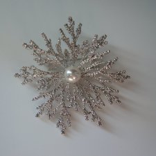 BROSZKA WISIOR Z PERŁĄ