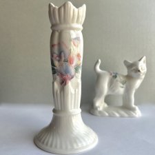 AYNSLEY - Świecznik ❀ڿڰۣ❀ SWEETHEART ❀ڿڰۣ❀ Delikatna porcelana - KOLEKCJONERSKA SERIA. Kwiaty