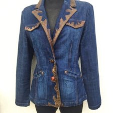 ON PARLE DE VOUS  -  JEANSOWA MARYNARKA ZE SKÓRĄ